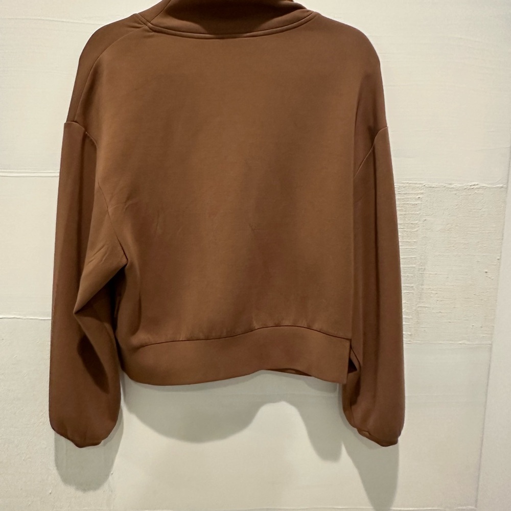 Varley Brown Half-Zip Pullover - image 2